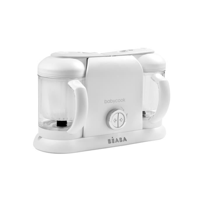 BEABA, Babycook Duo, robot da cucina 4 in 1 per la preparazione di pappe, capacità XXL, bianco