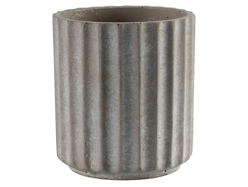 Osłonka na doniczkę Bent betonowa 14 cm szara