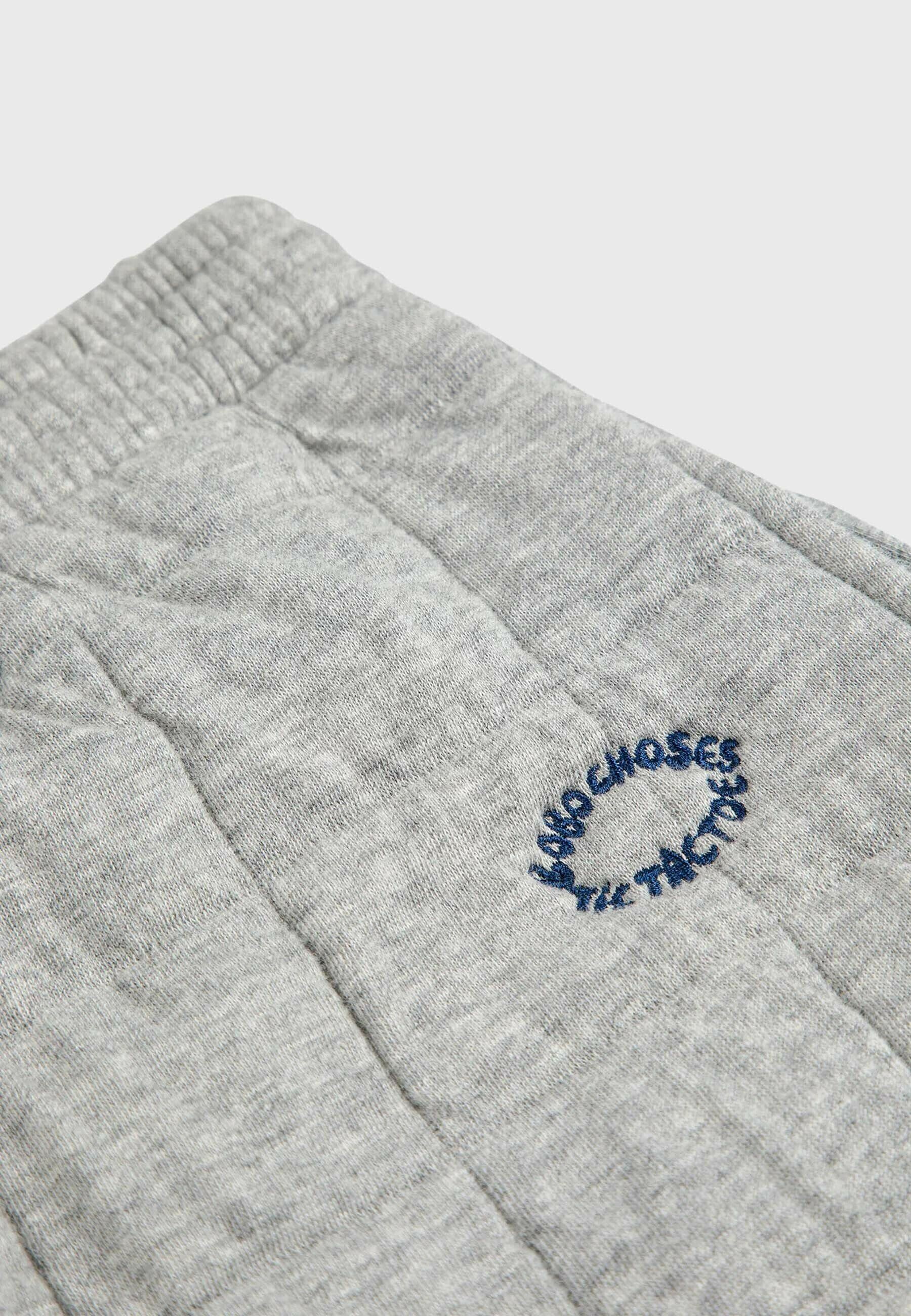 Bobo Choses JOGGING MATELASSÉ UNISEXE - Bas de survêtement - gris chiné