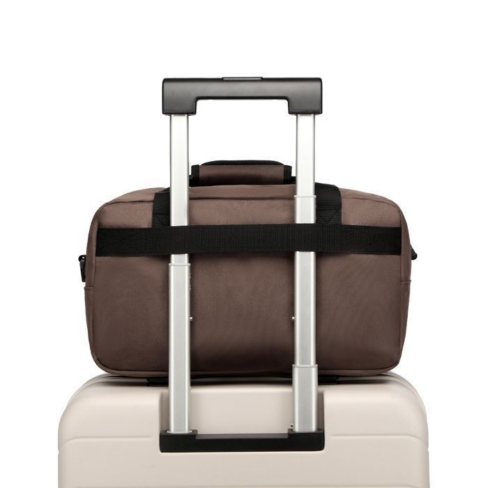 Sac de Voyage 35x20x20CM 14L Bagage Cabine Grand Capacité Valise de Voyage Sac de Week-End pour Sport Gym Multifonction - Marron