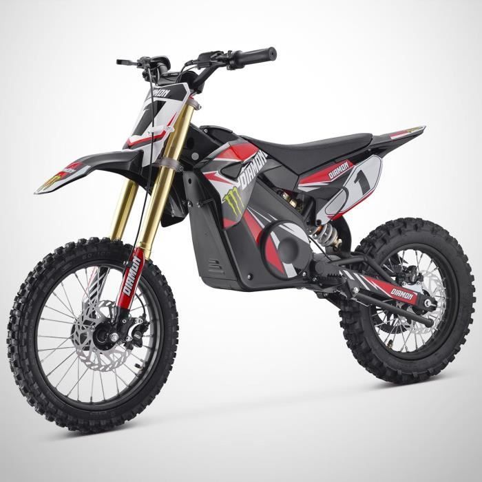 Moto Enfant Électrique 1300W / Moto cross ORION 1300W / 14/12 / Édition 2024 / Rouge