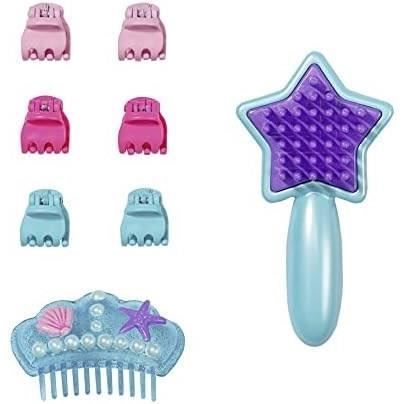 BABY BORN - Tête à coiffer Sirène - 1 Brosse à Cheveux Étoile de Mer, 1 Diadème et Barrettes - Tient sous l'eau - 37cm