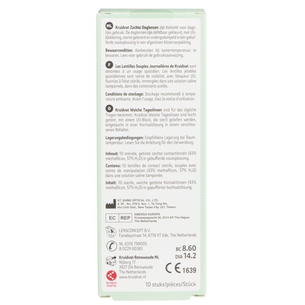 Kruidvat Opticare -3.00 Zachte Daglenzen<br>Medisch hulpmiddel - 10 stuks