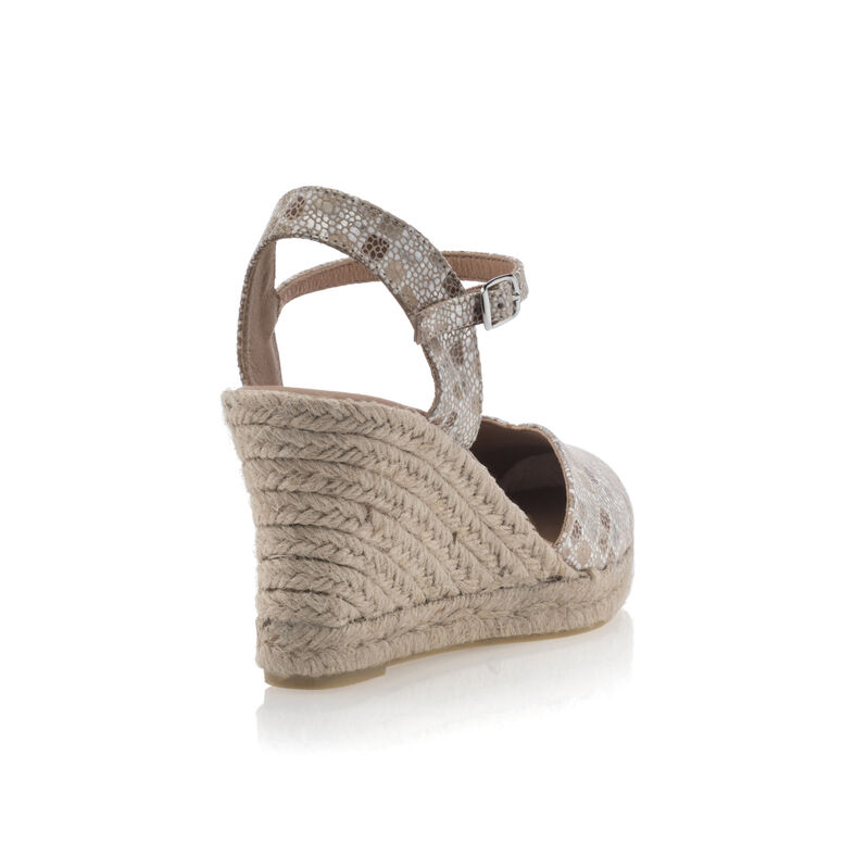 Beige espadriller med rebsåler til damer