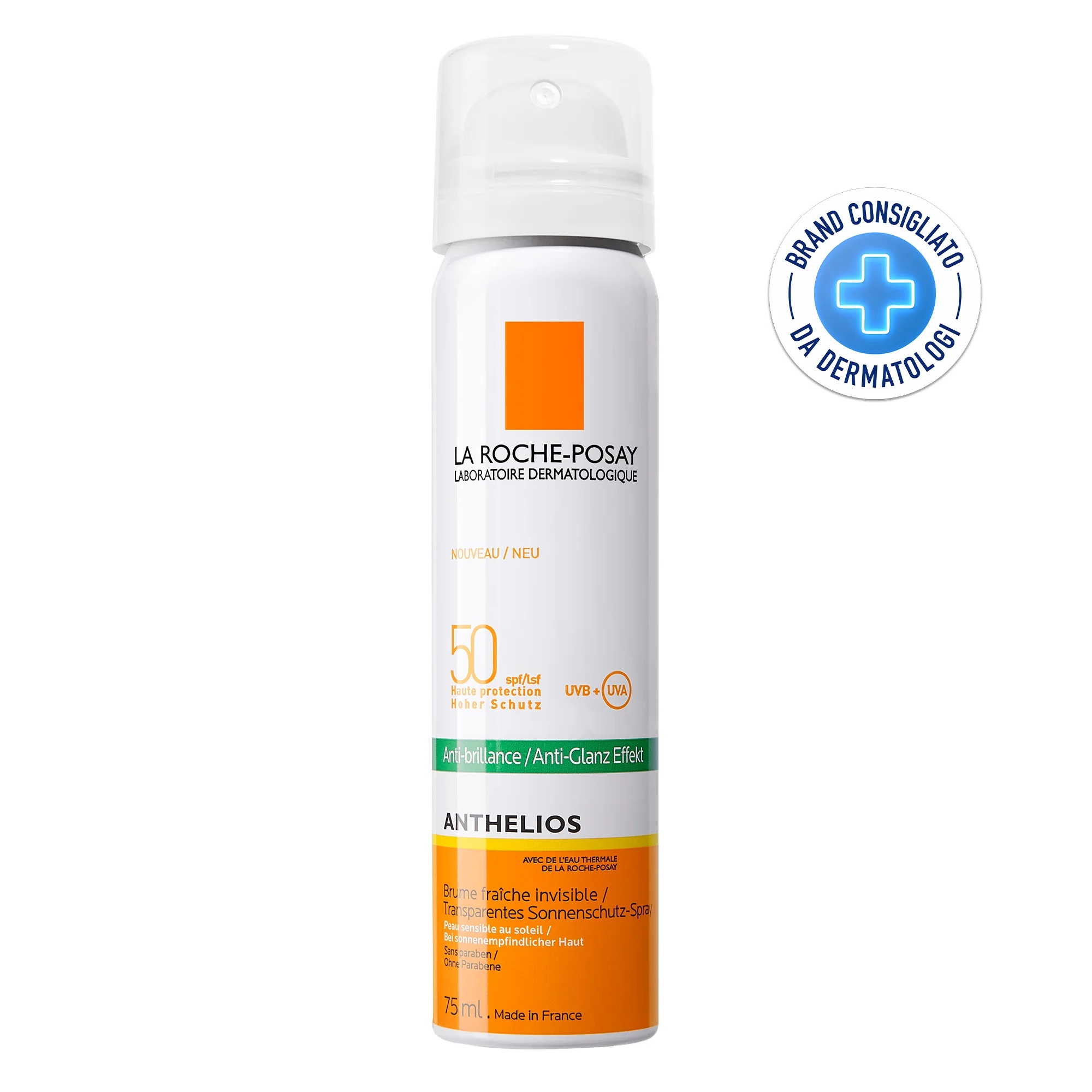 LA ROCHE POSAY La Roche Posay Anthelios Protetor Solar Facial Invisível FPS 50+ 75 ml