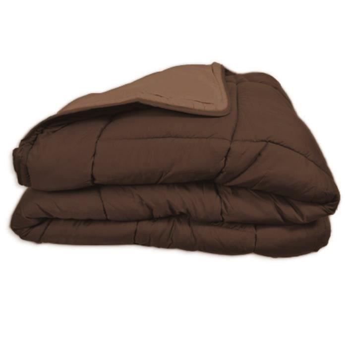 CALGARY - Warm Microfiber Duvet 400g/m² - Choco & Mocha - 200 x 200 cm
