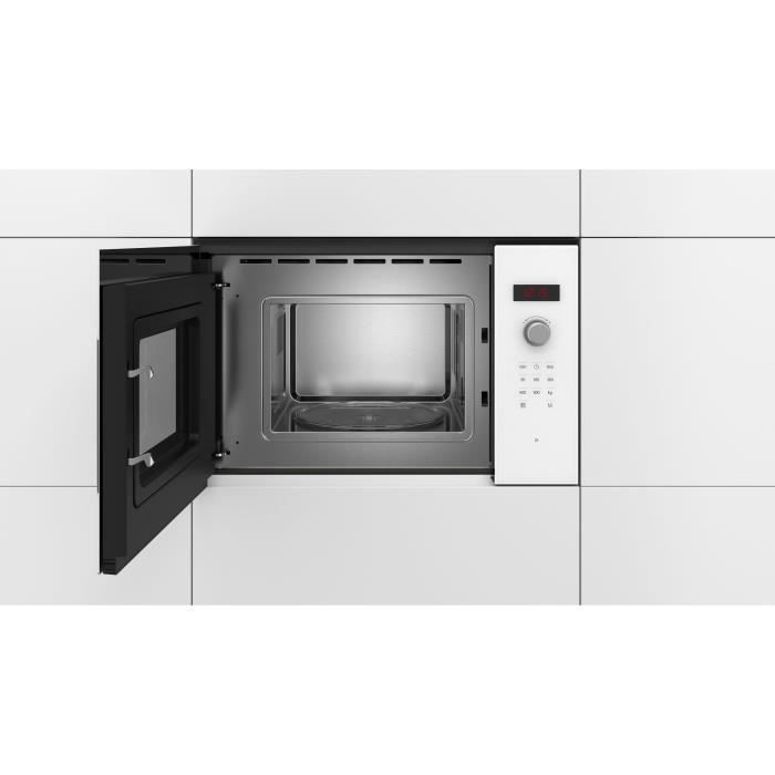 Micro-onde encastrable - BOSCH SER4 - BFL523MW1F - Blanc - 59,4 x 31,7 x 38,2 cm