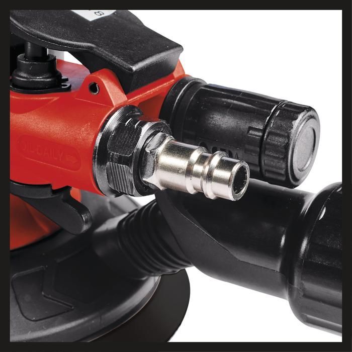 Einhell TC-PE 150 Pneumatic Random Orbital Sander (150 mm diameter pad, 6 sanding sheets)