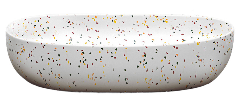Umywalka nablatowa ceramiczna LILI MW21 Matowe Lastryko 60 cm