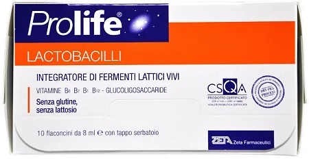 PROLIFE Prolife Lactobacilles 10 flacons Complément pour l'équilibre intestinal