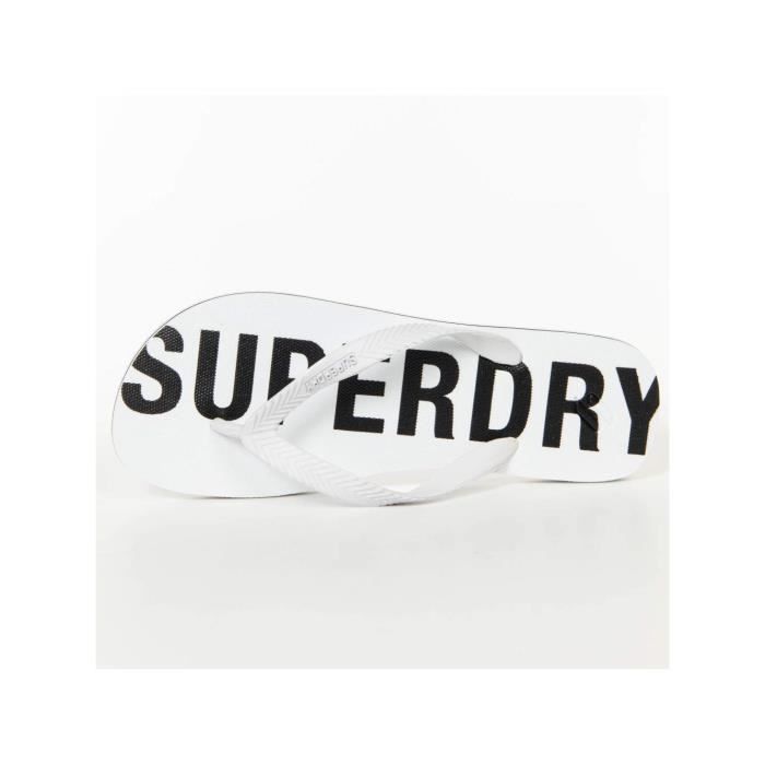 Infradito da uomo Superdry - Code Essential - Bianche - Gomma