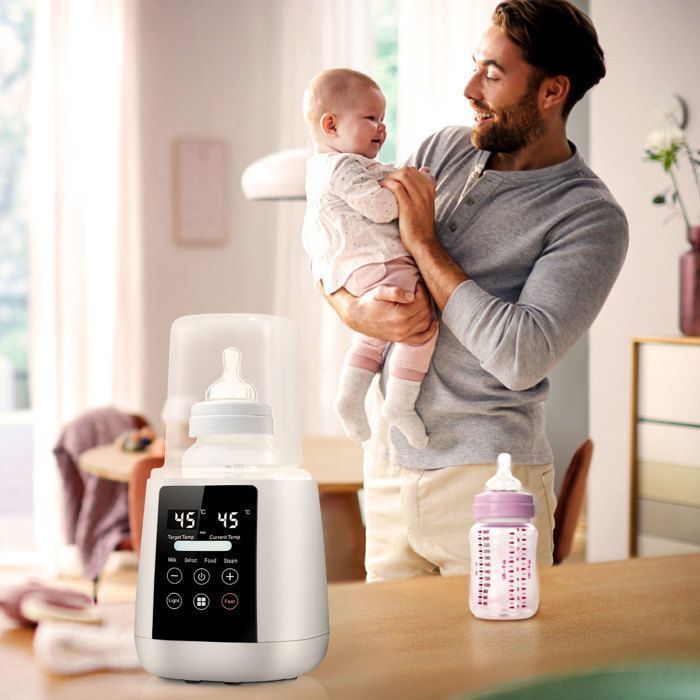 Chauffe Biberon, Chauffe Lait Rapide, Décongélation, Chauffe Aliments, Stérilisateur, Écran LCD, Minuterie, Contrôle de .