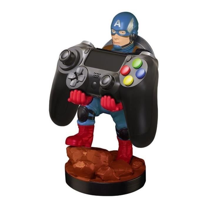 Captain America Figurine - Controller and Smartphone Stand & Charger - Exquisite Gaming