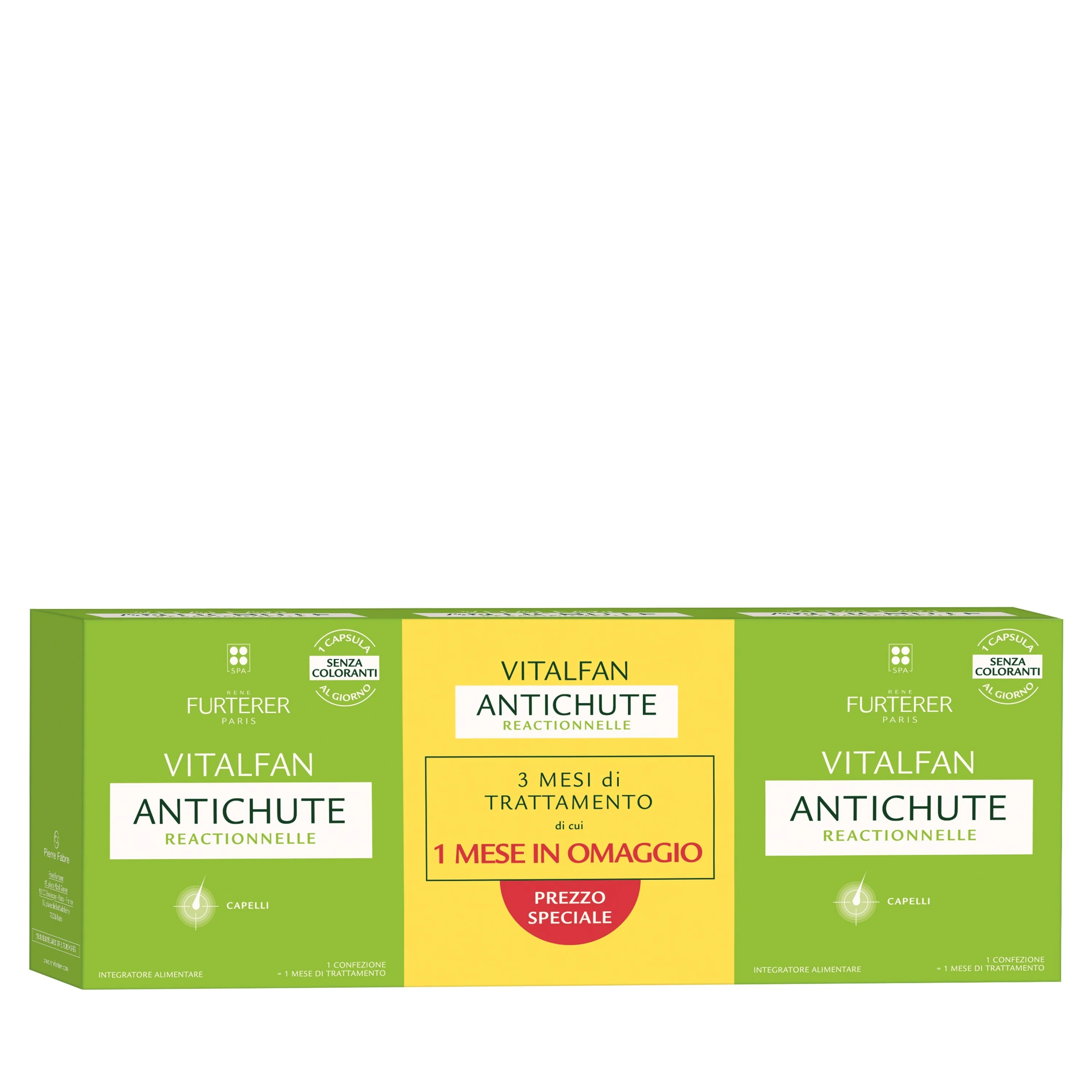 Integratori Alimentari Vitalfan Reactionnelle - Integratore alimentare per la caduta occasionale dei capelli - Integratore Unghie e Capelli