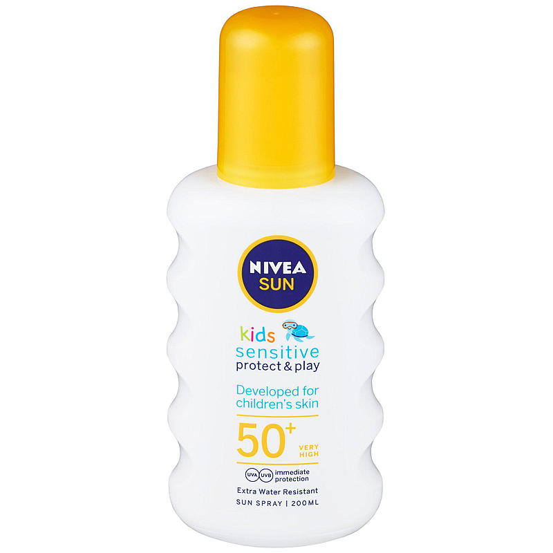Nivea Nivea Sun SPF50 200 ml spray Sensitiv Barn