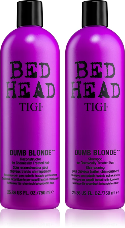 TIGI Bed Head Dumb Blonde – praktické balenie pre farbené vlasy pre ženy