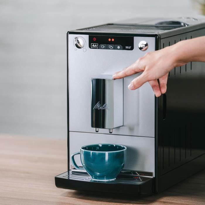 Machine à café broyeur à grain - Melitta - Solo - Argent