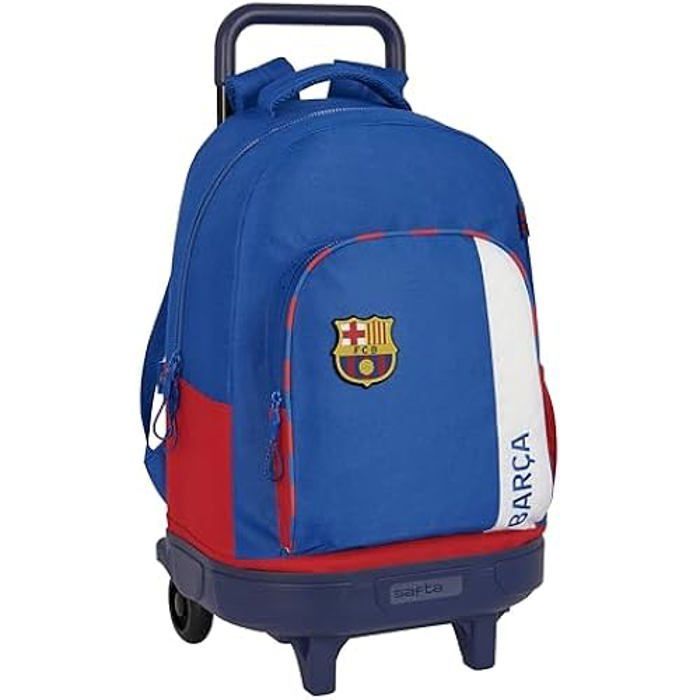Mochila con ruedas - SAFTA - FC BARCELONA - Compacta - Desmontable - Infantil