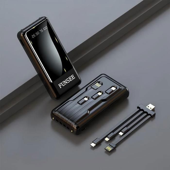 FUNSEE® Mini Power Bank Portátil de 50000mAh com 4 Portas USB para Android, iPhone e todos os outros celulares
