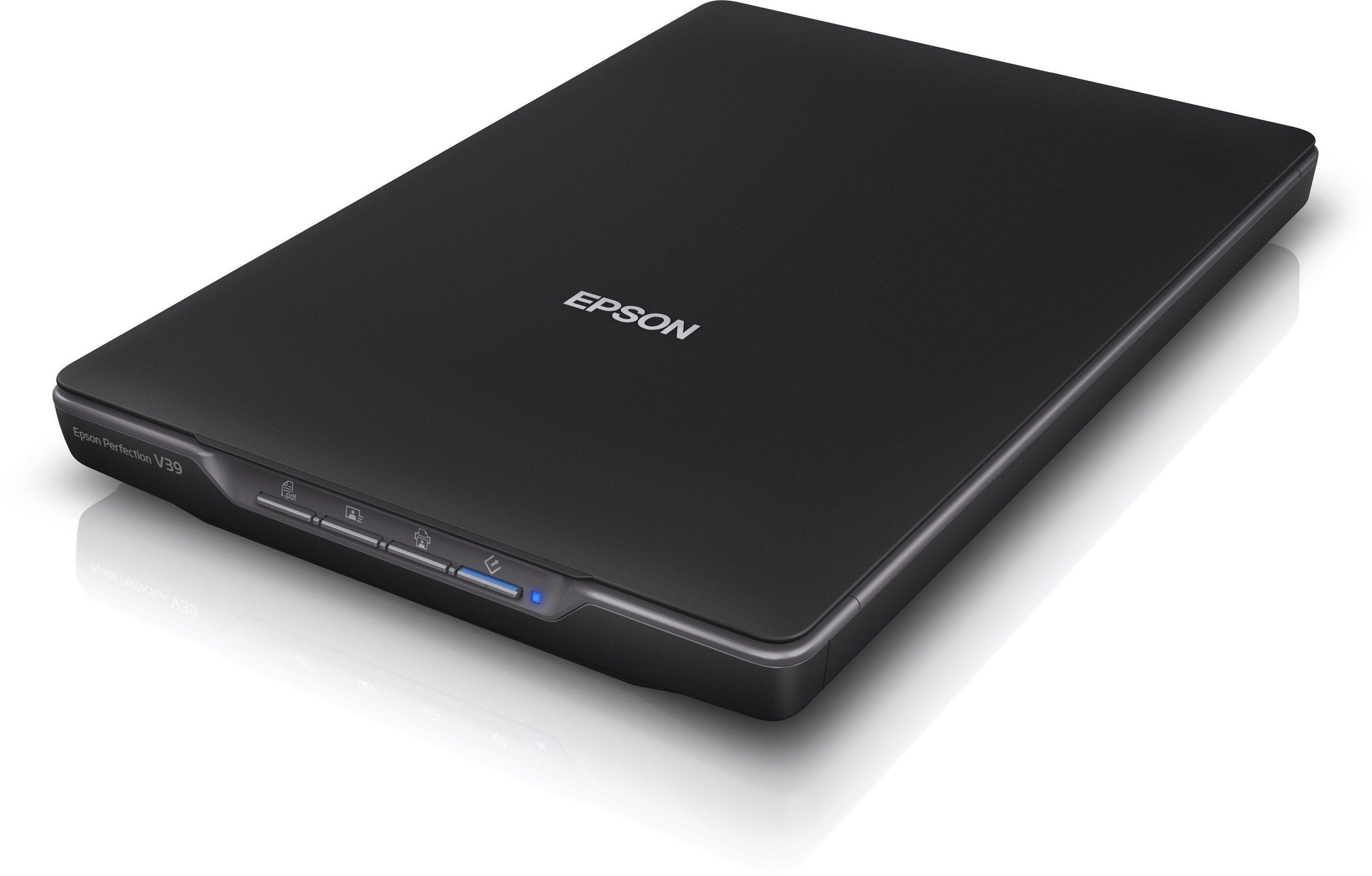 Scanner à plat EPSON Perfection V39II A4 - Noir - 4800 ppp - USB 2.0