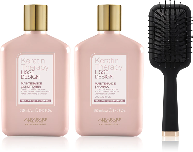 Conjunto de presente Alfaparf Milano Keratin Therapy para cabelo e couro cabeludo