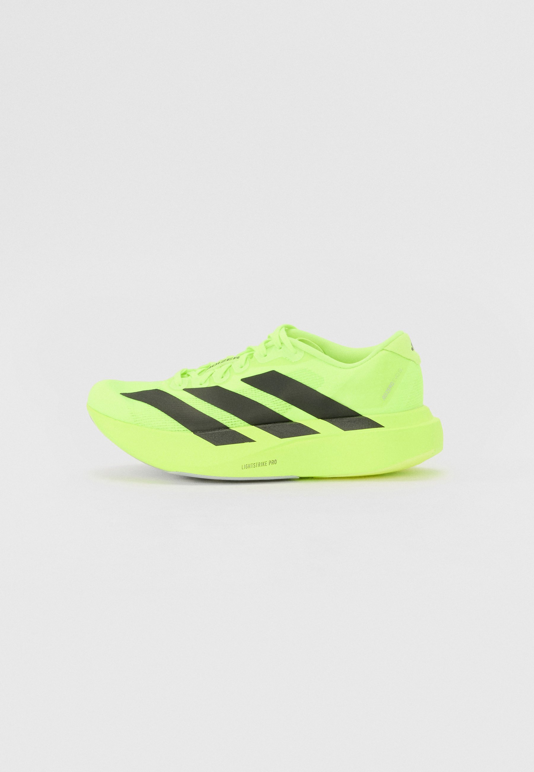 adidas Performance ADIZERO EVO SL W - Hardloopschoenen voor op de weg - helder citroengeel/kernzwart/mat zilver