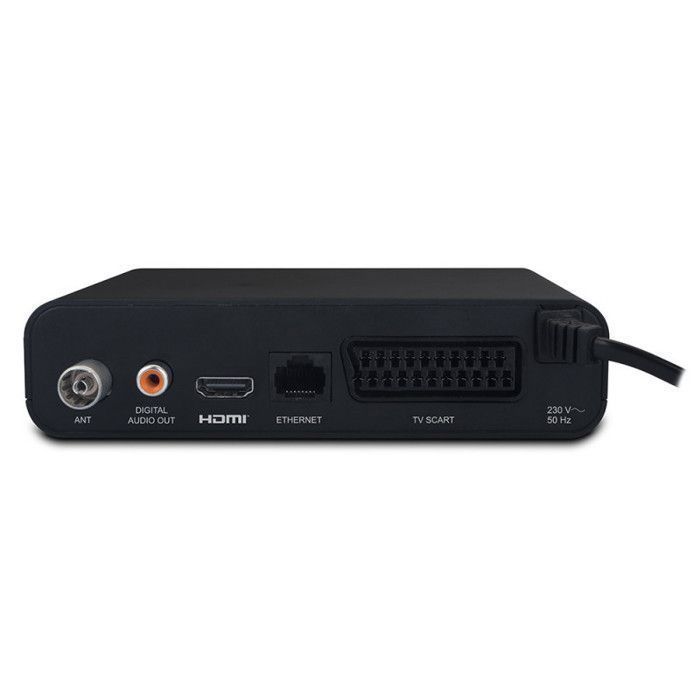 Metronic 441655 Zapbox HD-So.4 Full HD digitale terrestrische televisiedecoder - Ontvanger/recorder met gratis kanalen - USB-, HDMI- en Ethernet-poorten