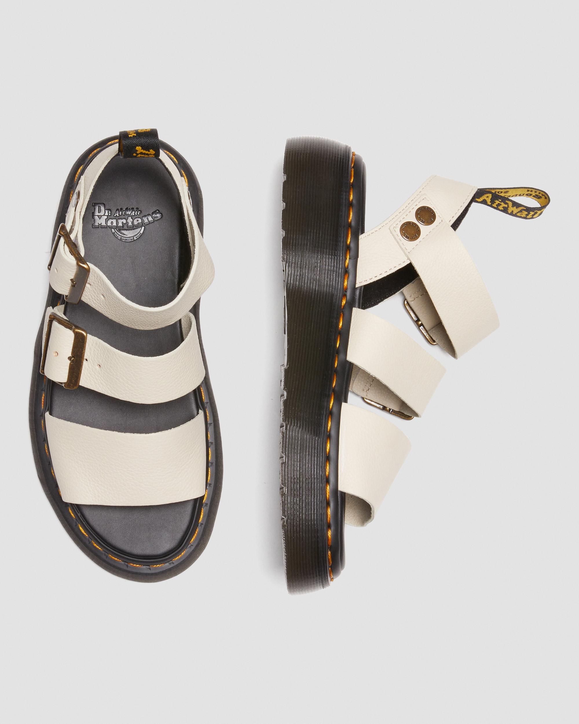 Gryphon Quad Leder Plattform Sandalen