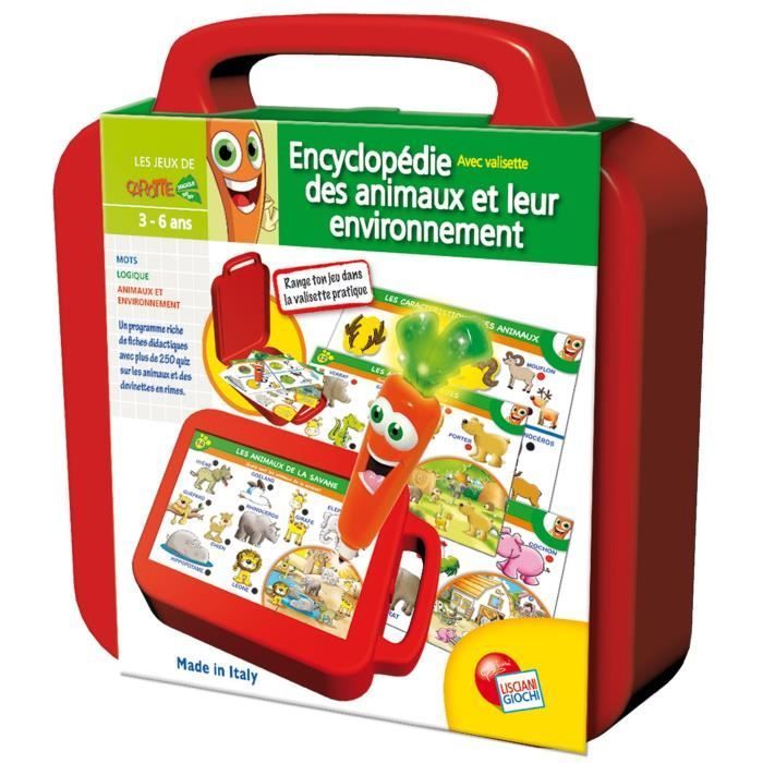 Valisette Les Animaux et Leur Habitat - LISCIANI GIOCHI - Carotina - Mixte - 3 ans - Jeu Educatif