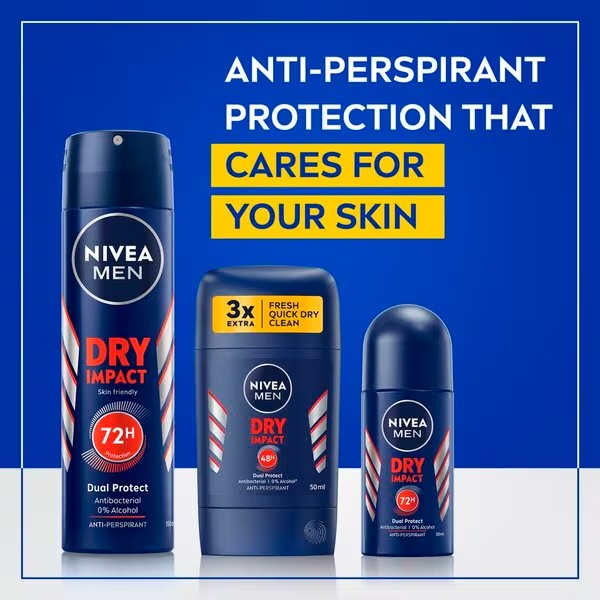 NIVEA Men Dry Impact antiperspirant v stiku<br>50 ml