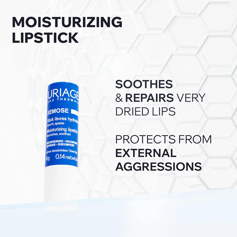 Batom hidratante Uriage Xémose, bálsamo labial calmante