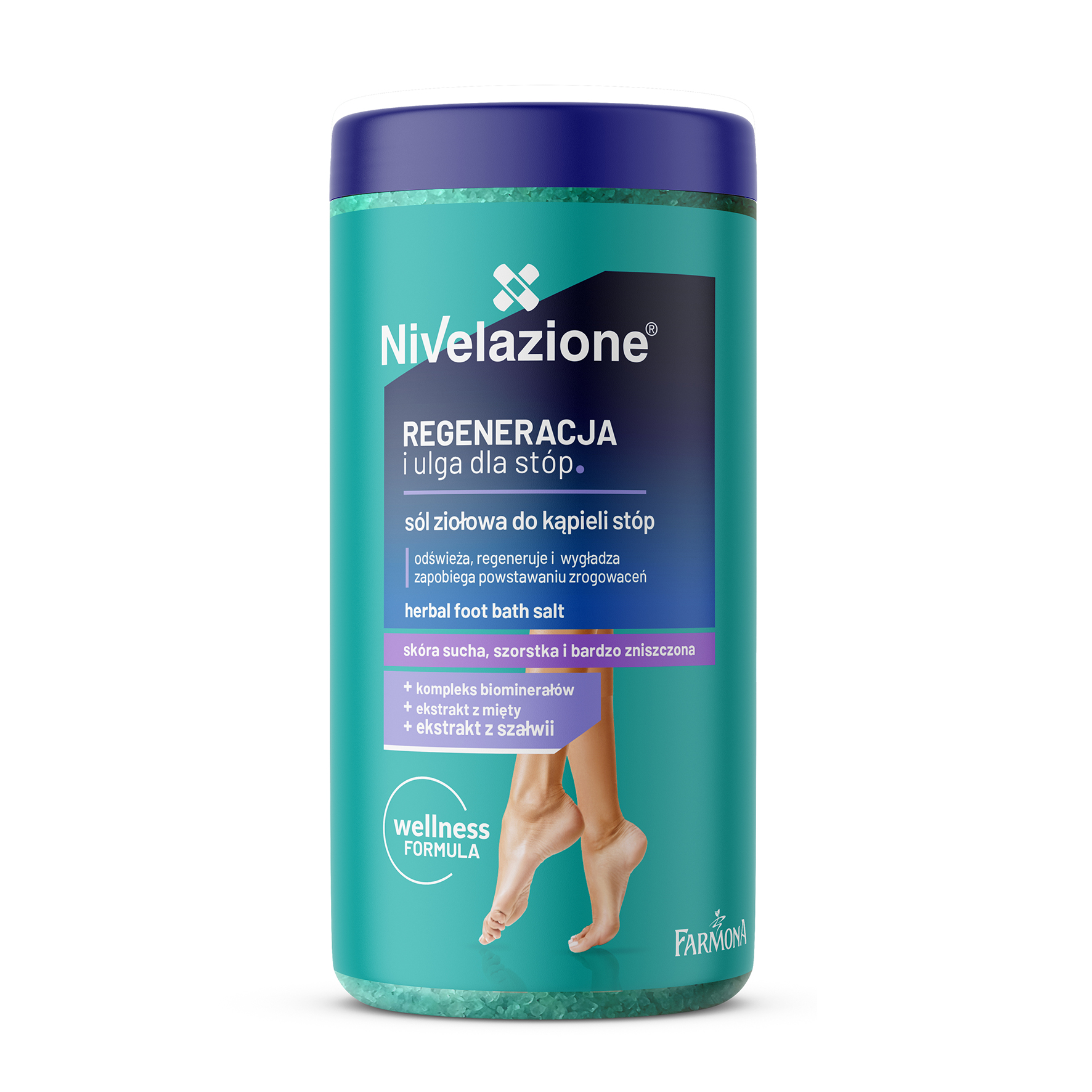 Nivelazione örtbaserat fotbadsalt 600g