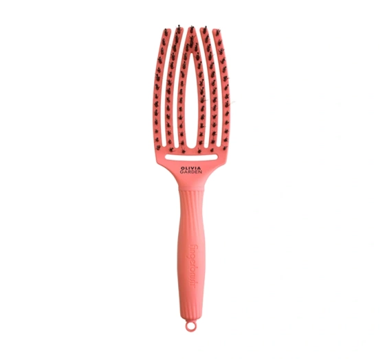 Olivia Garden Fingerbrush  I'm Perfection szczotka do włosów z włosiem mieszanym Radiant Peach