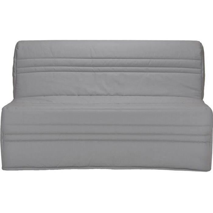 JOE BZ bäddsoffa - Ljusgrått tyg - 3-sits - B 143 x D 97 cm - Sovyta 140 x 190 cm