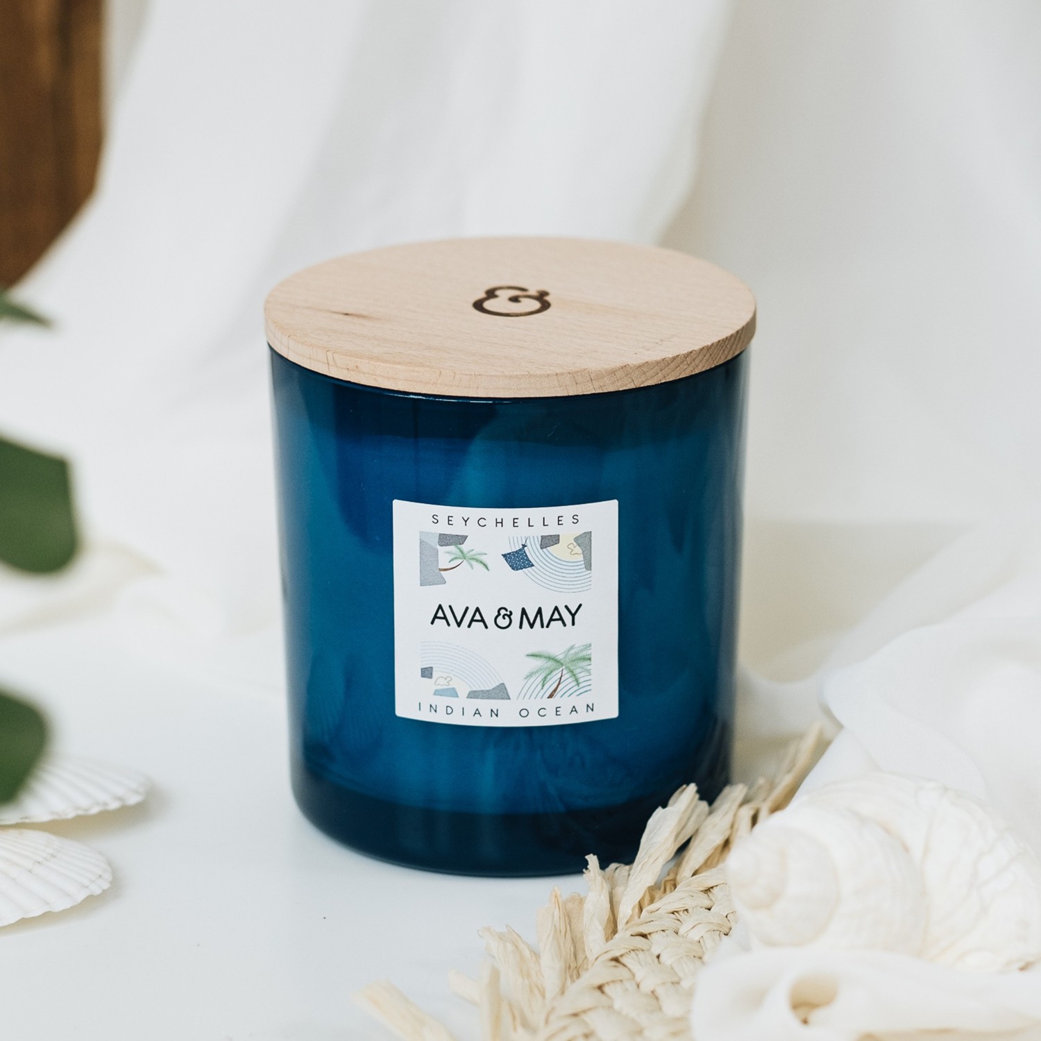 AVA & MAY Maxi bougie parfumée Seychelles