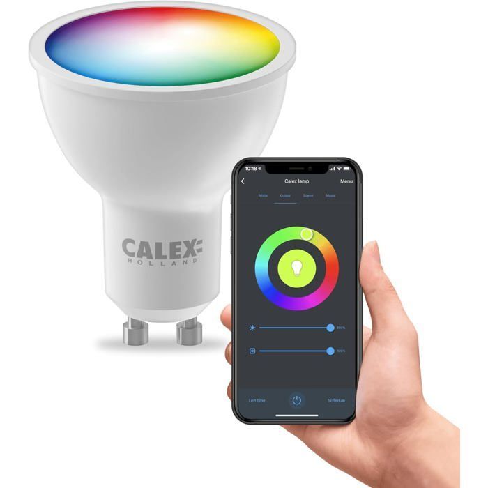 Lampadina LED intelligente ZGEER GU10 - 345 lm - 4,9 W - RGB CCT - Dimmerabile - 16 milioni di colori - Bianco 2200-4000K