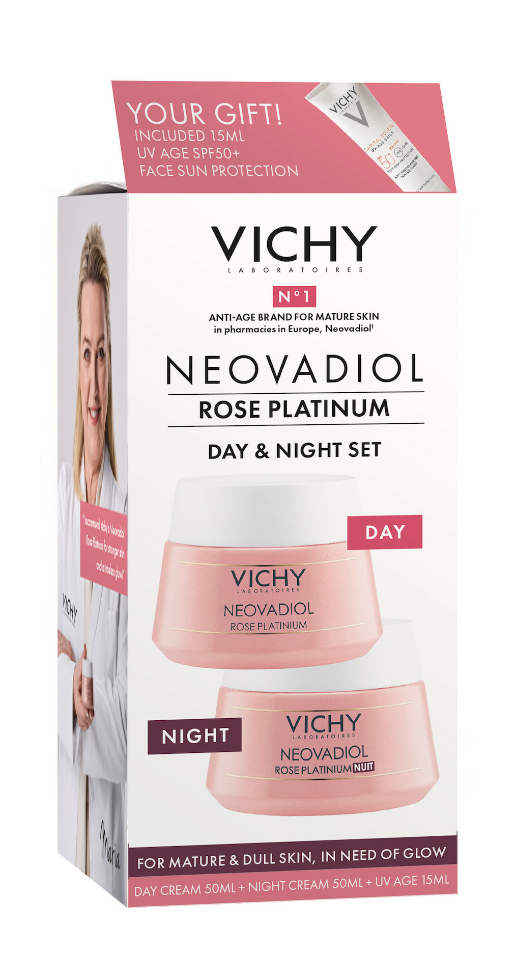 Neovadiol Rose Platinum Set Zi & Noapte 115 ml - Vichy