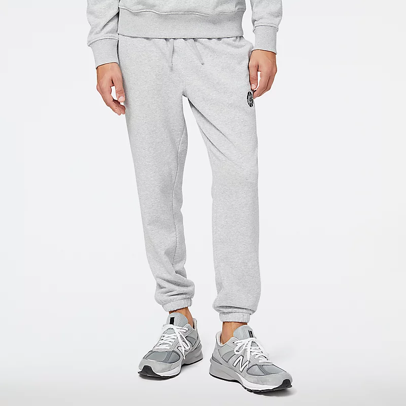 Spodnie męskie NB Hoops Essentials Fundamental - ATHLETIC GREY