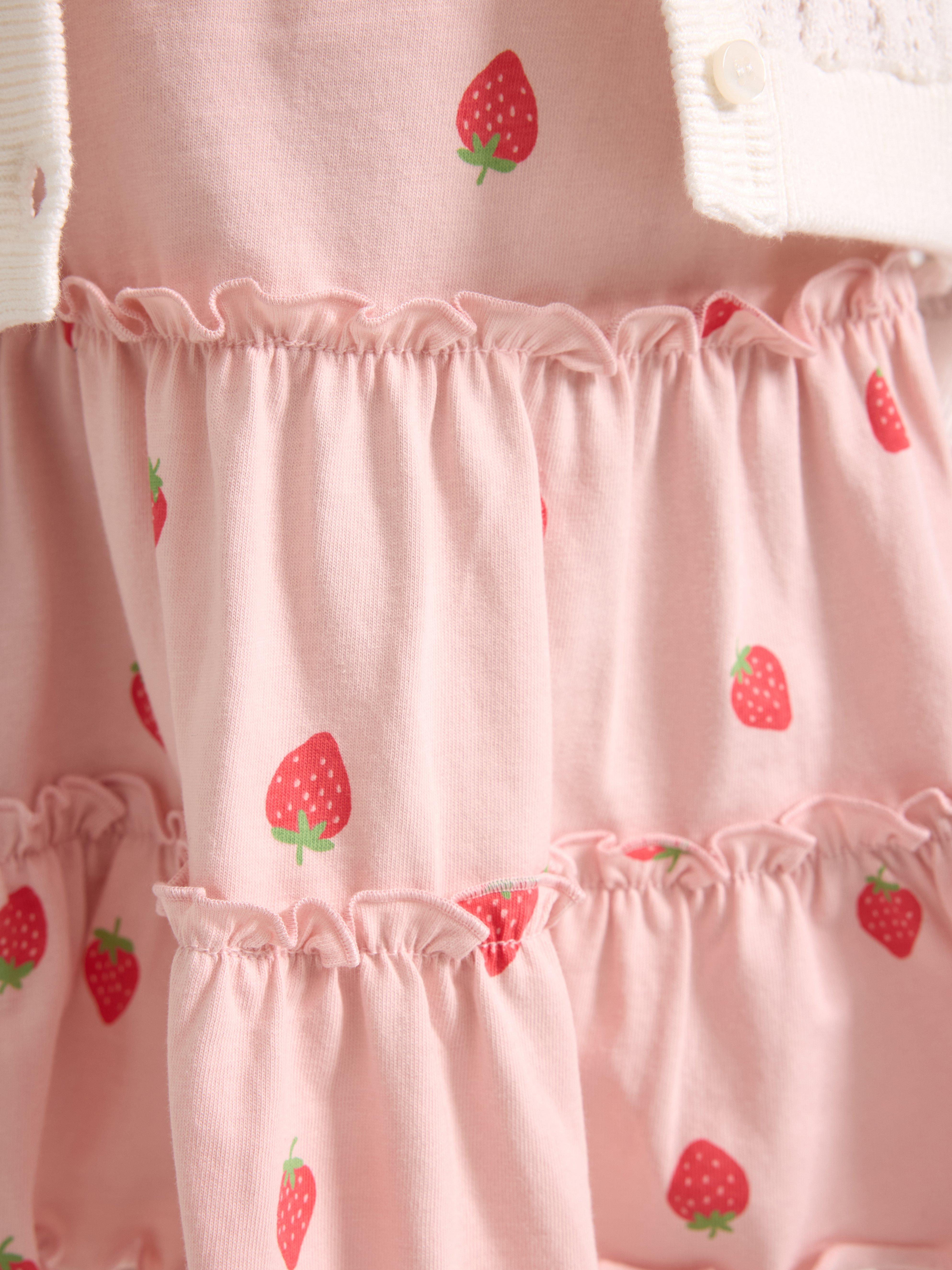 Saia estampada rosa claro