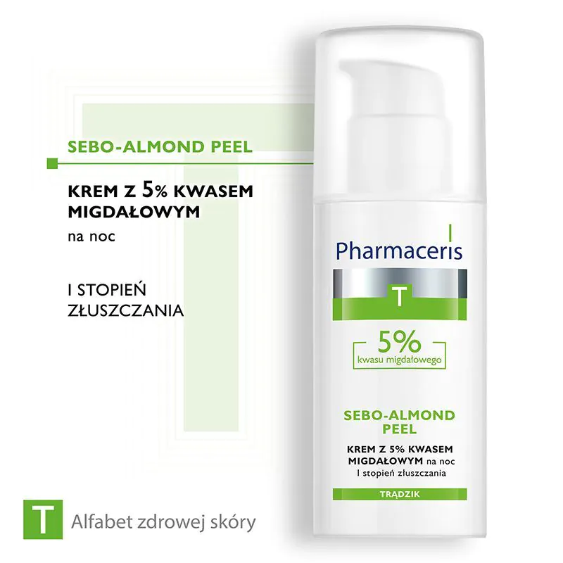 Pharmaceris T Sebo-Almond Peel Krem na noc z 5% kwasem migdałowym