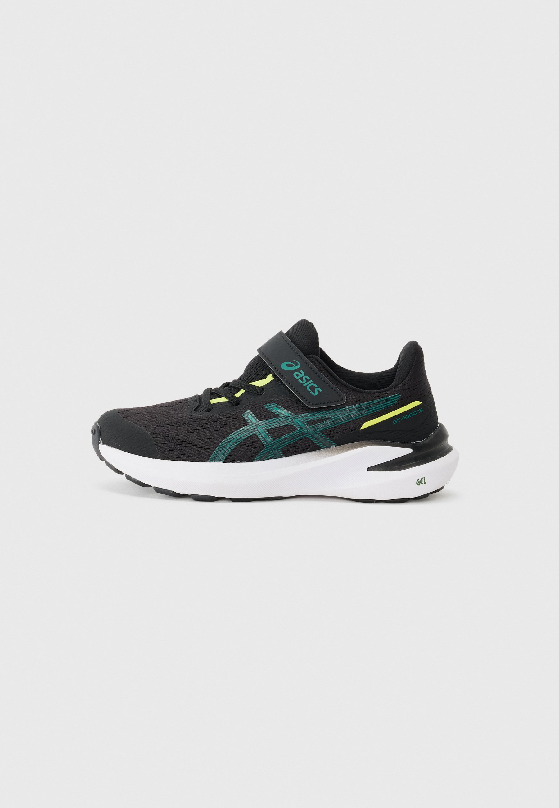 ASICS GT 1000 UNISEXE - Chaussures de running sur route - noir/vert jaspe