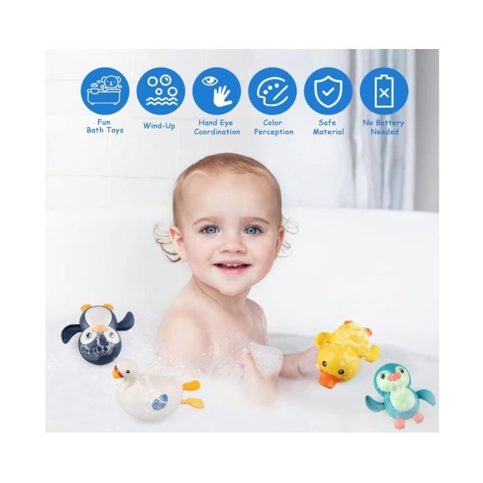 Juguetes de baño - No especificado - 4 piezas - Plástico ABS - Unisex - Colores brillantes