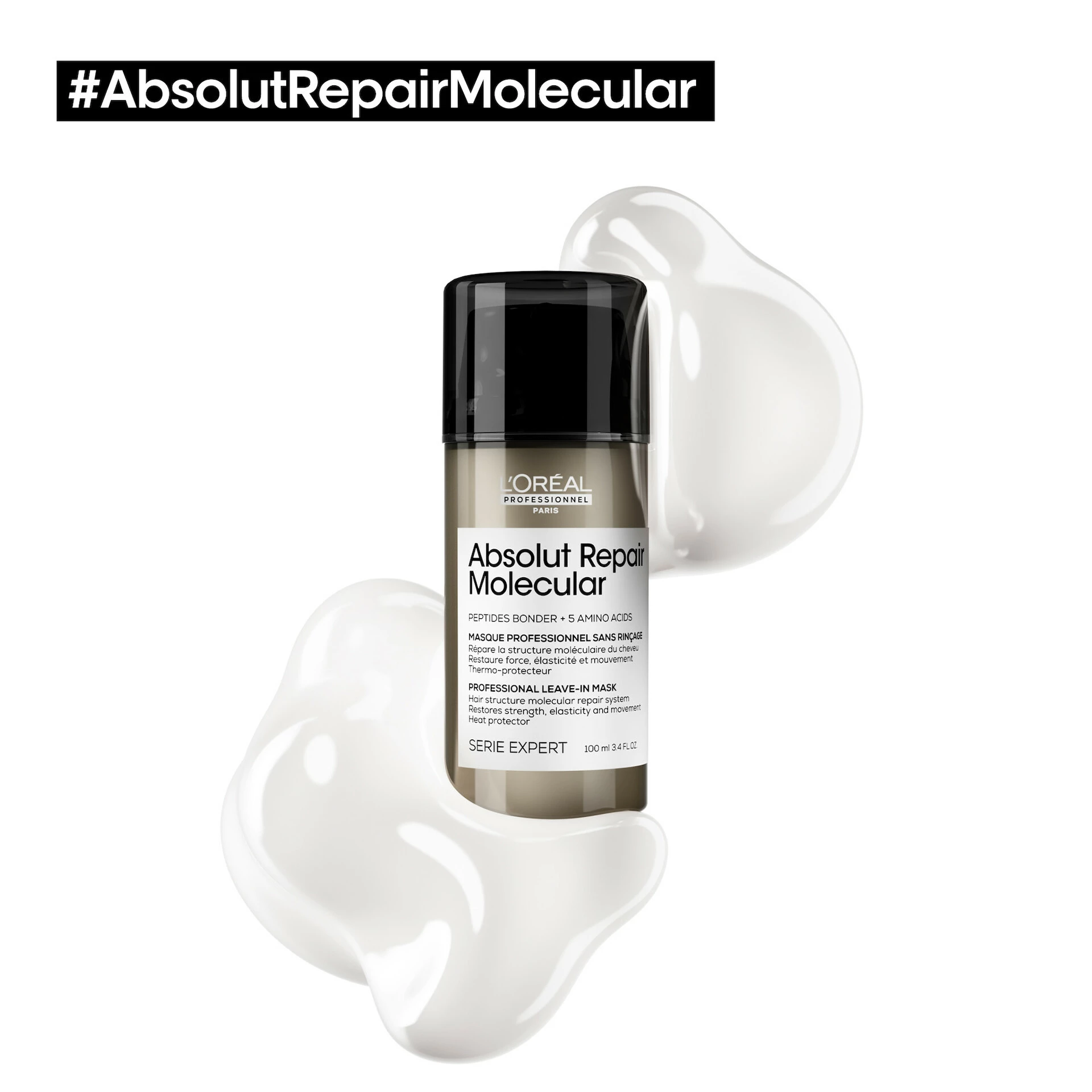 Absolut Repair Molecular, kihagyható maszk 100 ml - L'Oréal Professionnel