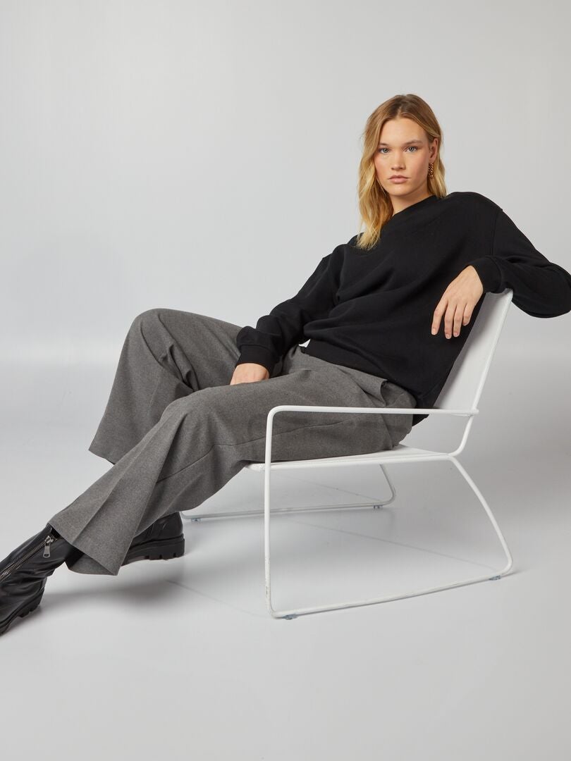 Oversized sweatshirt - zwart