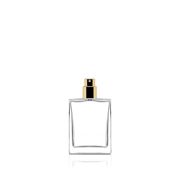 Frasco de vidro transparente Heko 50 ml (com rosca) 15/415