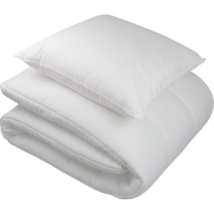 Paquete de protección: Edredón de 140x200 cm + 1 almohada + 1 protector de almohada