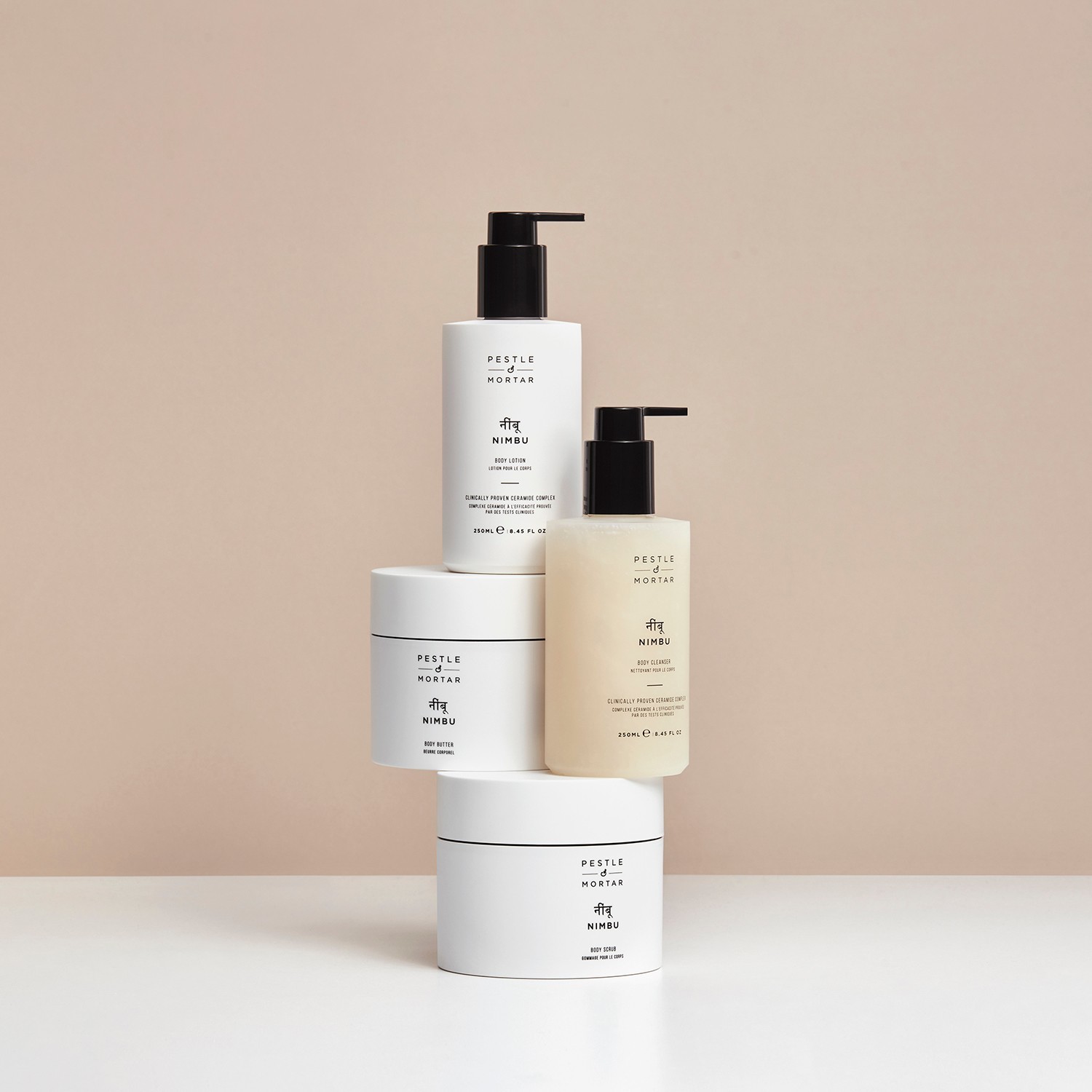 NIMBU Körperlotion mit Mörser und Stößel – 250 ml
