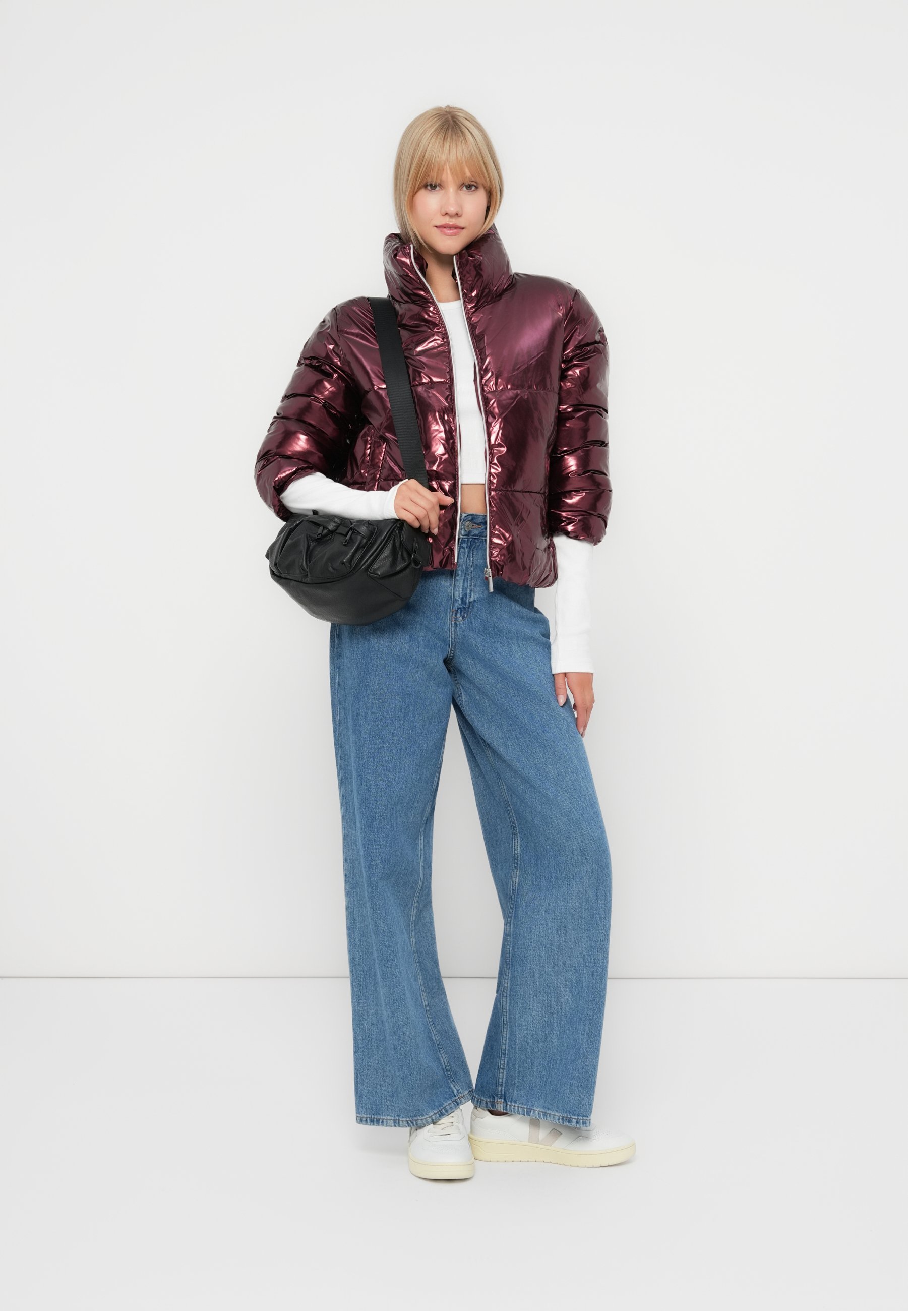 ONLY ONLPEARL DOLLY PUFFER JACKET - Winterjas - cabernet