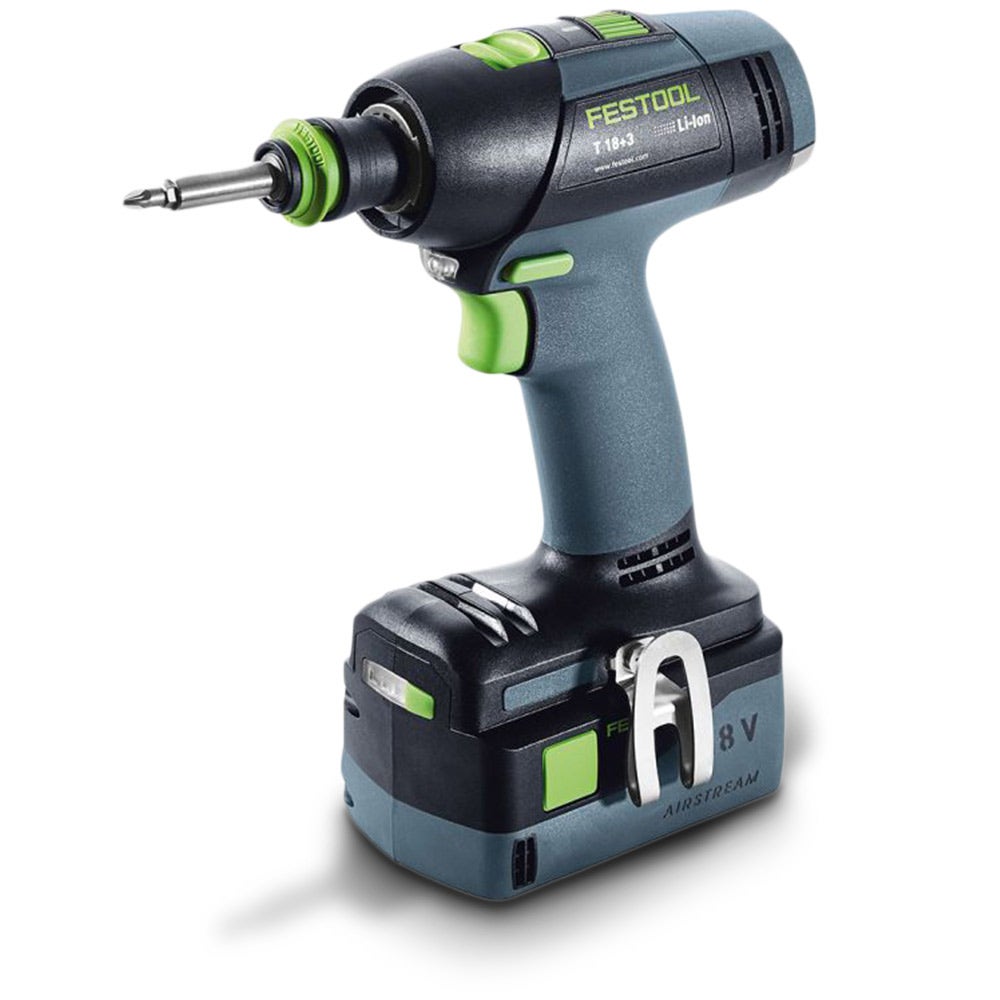 Furadeira FESTOOL 18V sem escova 12mm 2 x 5.2Ah T 18 Plus Li 574757