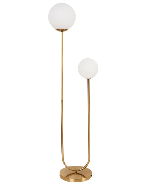 Lampa stojąca podłogowa w stylu glamour złota